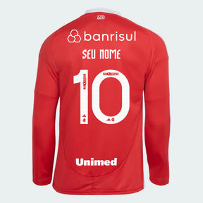 Camisa Adidas Internacional Manga Longa 2025/26 I Com Patrocínios