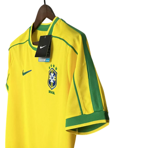 Camisa Retrô Seleção Brasileira I Home 1998/99 Masculino Amarelo
